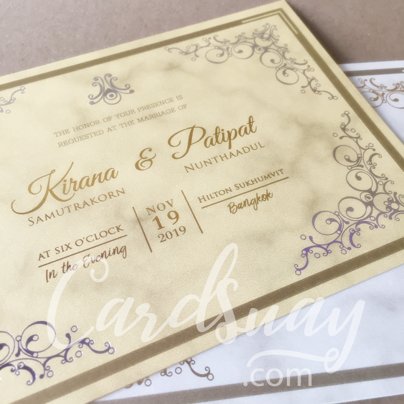 wedding invitation DW86-12